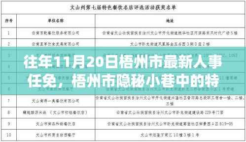 梧州市人事任免与隐秘小巷的特色小店，人事变迁背后的惊喜邂逅之旅