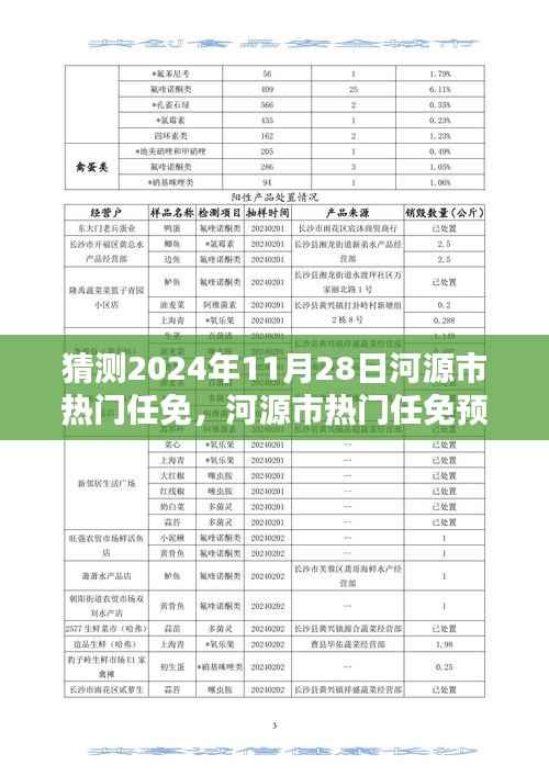 河源市热门任免预测报告，揭秘2024年11月28日的人才动向深度分析