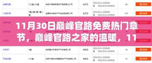 巅峰官路,家的温暖与11月30日的趣事情感纽带免费热门章节分享