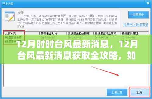 12月台风最新消息全攻略,如何跟进动态,获取实时信息