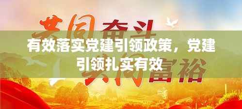 有效落实党建引领政策,党建引领扎实有效