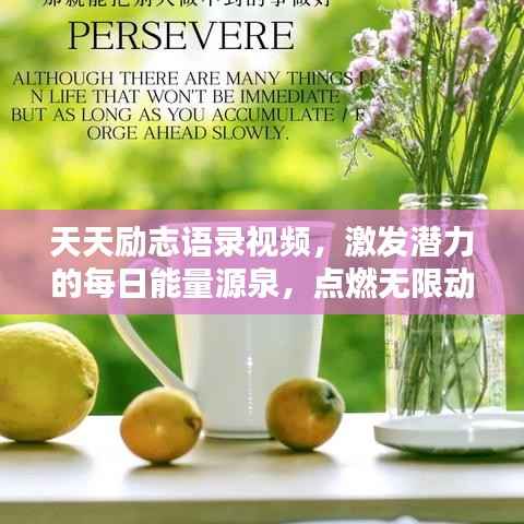 天天励志语录视频,激发潜力的每日能量源泉,点燃无限动力!